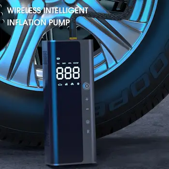 Car Air Pump LCD ekranas USB įkrautas ilgas budėjimo laikas Greitas užpildymas Intelligent Max 150PSI elektrinis pripūtimo siurblys automobiliui