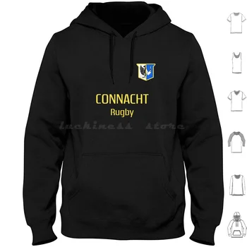 Vintage Connacht 1970S Rugby T Shirt-West Hoodies ilgomis rankovėmis Vintage Connacht 1970S Rugby West