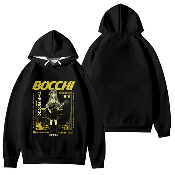 BOCCHI THE ROCK Gotou Hitori Hoodies Cartoon Printing Pullover for Men Adults Long Sleeve Streetwear HipHop džemperiai