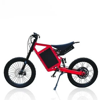 (NAUJA NUOLAIDA) Hezzo 72V 5000W elektrinis purvo dviratis Galingas slaptas bombonešis Ebike 30Ah Long Range Mini Offroad E-dirtbike