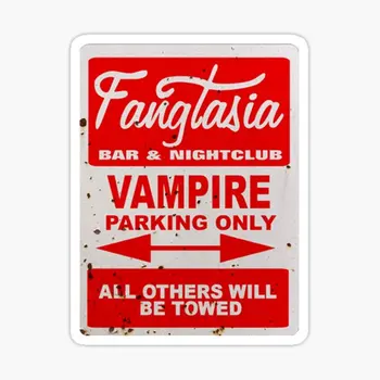 True Blood Fangtasia Vampire Parking 5PCS Automobilių lipdukai spausdinimui Motociklas Vandens buteliai Car Anime Kid šaldytuvo svetainė