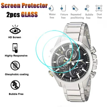 2vnt Grūdinto stiklo ekrano apsauga, skirta Casio EQB-501 EQB-500 EQB-800 EQB-A500 501 500 HD Clear Smart Watch LCD apsauginė plėvelė