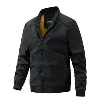 New Arrival Standing Collar Business Vyriška striukė Casual Thin Baseball Jacket Trend Vyriški drabužiai