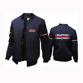 2024 Naujas vyriškas Martini Racing Spausdinimas Džemperis Pavasario ir rudens ilgomis rankovėmis Mada Sportinė apranga Laisvalaikio striukė su užtrauktuku