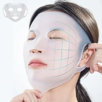 3D silikoninė kaukė Veidas Moterys Odos priežiūros priemonė Kabanti ausis Veido kaukė Gelio lapas Daugkartinio naudojimo kėlimas Raukšles stangrinančios ausies fiksuoti įrankiai