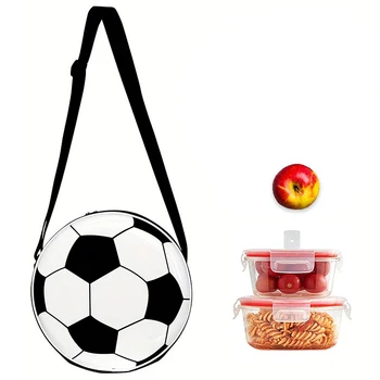 Kūrybinis futbolas Pietūs izoliuotas krepšys Vyrai Moterys Vėsesnis Pietų krepšys Vaikai Nešiojami terminiai maisto krepšiai Kempingo aušintuvo dėžutė Pikniko maišelis