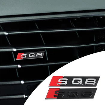 ABS plastikinės automobilio priekinės grotelės ženklelis Logotipas Išorės modifikavimo priedai Dekoravimo lipdukai Audi SQ3 SQ4 SQ5 SQ6 SQ7 SQ8
