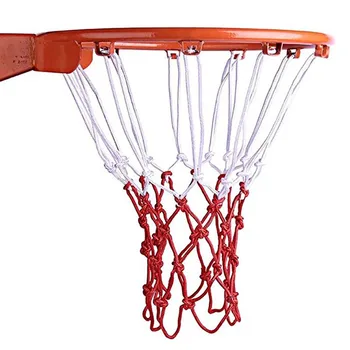 Standartinis nailono krepšinio tinklas Siūlas Sportinis krepšinio lankas Tinklelis Atlošas Ratlankis Kamuolys Pum Balta Raudona Mėlyna