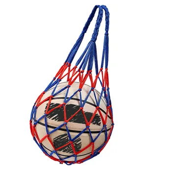 nailono tinklinis kamuolio krepšys Futbolo krepšinis Grynasis krepšys Vieno kamuolio nešiklio tinklo krepšys sporto salės mokyklos paplūdimio klubams