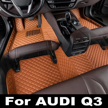 Automobiliniai grindų kilimėliai AUDI Q3 8U 2012 2013 2014 2015 2016 2017 Custom auto foot Pads auto carpet cover interjero aksesuarai