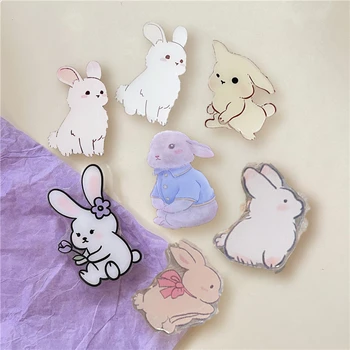 Cute 3D Cartoon Bowknot Bunny Phone Bracket Grip Tok Griptok Holder Ring for iPhone 14Pro Accessories Phone Stand Holder Holder