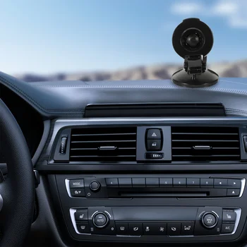 Reguliuojamas 360 laipsnių besisukantis siurbtuko automobilio stovo laikiklis Nuvi GPSD (juodas)
