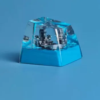 Blue Ocean Keycap Personalizuotas žaidimas Mechaninė klaviatūra Berniukai Individualizuota dovanų kryžminė ašis R4 ESC permatomas valties klavišų dangtelis