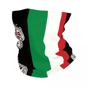 Sardinijos herbas su Italijos vėliava Kombinuotas Bandana kaklo gaiteris slidinėjimo stovyklavimui Moterys vyrai Apvyniokite šaliką Galvos juosta šiltesnė