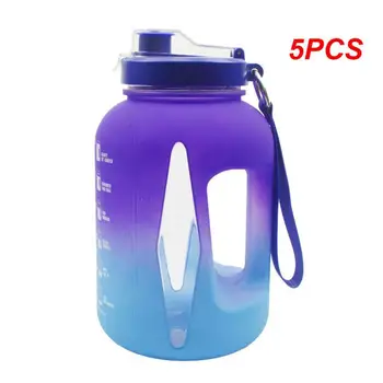 5PCS Lauko kempingas Laipiojimas Kalnų vandens gėrimo butelis Lauko sportas Plastikinis Virdulys Vandens butelis Gėrimo indai 2200