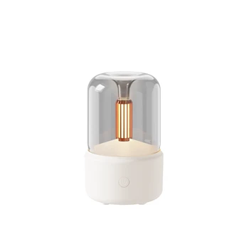 120ML Žvakių šviesos aromatų difuzorius USB Namų oro drėkintuvas Cool Mist Maker Fogger eteriniai aliejai LED naktinė šviesa