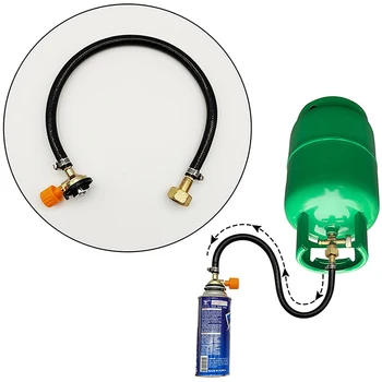dujų papildymo adapteris sandarus guminis dujų užpildymo vamzdis vamzdžio cilindro konverteris pildymo bako jungtis priedai vožtuvo pinta žarna