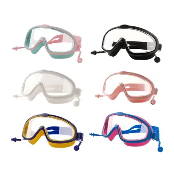 Plaukimo akiniai vaikams Aiškus platus matymas apsauga nuo rūko apsauga nuo UV spindulių Maudymosi akiniai 4-15 metų Vaikų plaukimo priedas