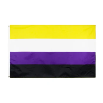Xiangying 90x150cm NB Pride Genderqueer GQ Gender Identity NONBINARY Non-Binary Flag