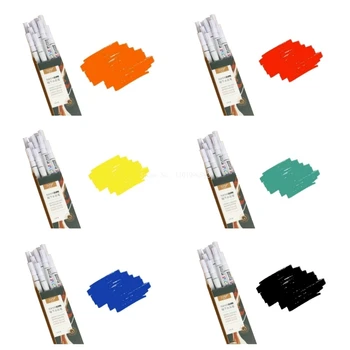 6 spalvų rinkinys Keraminė poglazūra Akvarelės rašiklis Keramikos reikmenys Tapybos įrankiai Meno mokykla 