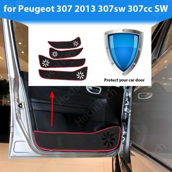 Šoninio krašto dangtelio lipdukas Durų vidinės apsaugos kilimas automobilio durims Apsaugos nuo smūgio padėklo lipdukas Peugeot 307 2013 307sw 307cc SW