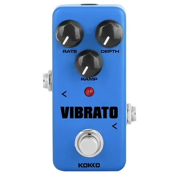 Kokko elektrinės gitaros efektų pedalas Vibrato mini pedalas elektrinei gitarai Bosinės gitaros priedai Tradicinis vibrato efektas