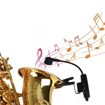 UHF profesionalus belaidžio instrumento mikrofono imtuvo siųstuvas saksofonui Trimitas Sax 50M diapazonas 3.5mm kištukas