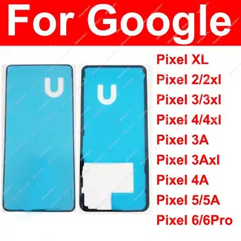 skirta Google Pixel Xl 2 3 4 5 6 6 Pro 3A 4A 5A 2XL 3XL 4XL LCD ekranas Lipni juosta Galinis galinis dangtelis Rėmelio lipdukų dalys
