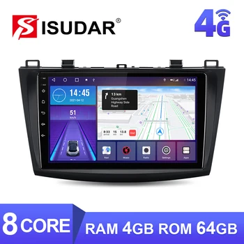 ISUDAR W68 Android 10 Automobilinis radijas Mazda 3 2010 2011 2012 2013 Car Multimedia Player GPS Auto Stereo System kamera Carplay 4G