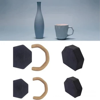 12Vnt Keramikos puodelio rankenos formos Mažos puodelio rankenos formos Molio puodelio rankenos Įrankių puodelio rankenos formos puodelio rankenai