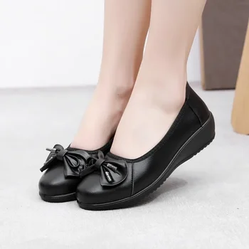 Minkštas lankas Zapatos sekli burna Motinos batai Minkštas padas neslystantys vienbačiai batai Vidutinio amžiaus batai Batai moterims A Slip-on 2023