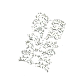 Reljefinės formos Blakstienų pjaustymo štampai karūnos kortelėms 