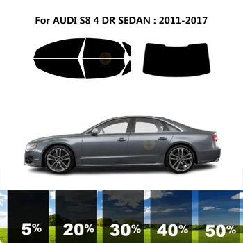 Precut nanokeramikos automobilis UV langų atspalvio rinkinys Automobilinė langų plėvelė AUDI S8 4 DR SEDAN 2011-2017