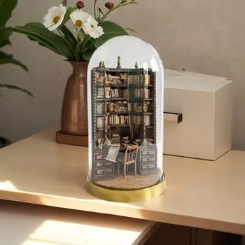 Knygyno ornamentas Rankų darbo miniatiūrinė knygų lentyna Bibliotekos dekoracijos namams Biuro meninė mini knyga Papuošalai Unikali dovana