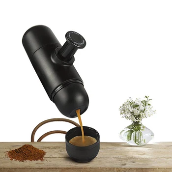 Mini rankinis kavos virimo aparatas 70ml rankinis espreso slėgio kavos aparato presavimas namų automobilių kelionių biurui