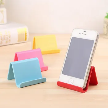 Universal Candy Mobiliųjų telefonų priedai Nešiojamas mini darbalaukio stovas Stalas Mobiliųjų telefonų laikiklis, skirtas iPhone Samsung Xiaomi Huawei
