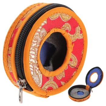 Nepalo meditacijos varpų laikymo maišelis rankinis varpelio pakavimo dėklas Nepalo meditacijos varpelio rankovės ištraukiama pakuotė Dėžutės užrakto žiedas