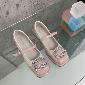 High Heel French Niche Mary Jane batai moterims 2023 m. pavasario ruduo Nauji dizainerių moteriški batai zapatos de mujer