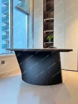 Minimalistinis rašomasis stalas Modernus minimalistinis stalas Pagrindinis stalas