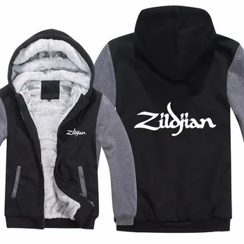 Naujas žieminis Zildjian džemperis su gobtuvu Vyriška laisvalaikio stora vilna Hip Hop Zildjian džemperiai Megztiniai Vyras Paltas