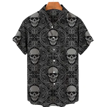 2024 Vyrų dizainerio Havajų marškiniai trumpomis rankovėmis Apykaklė Top Fashion Streetwear 3d Printed XS-5XL Hiphop Casual Vintage Clothing