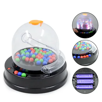 Aqumotic Electronic Bingo Balls Machine Mini Lucky Slot Model 1pc Raffle Drum 2-color 3-color for Fun Cage and Ball Spinner