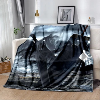 Art Printed Cold Weapon Blanket Flanel Soft Plush Sofa Bed Throwing Blankets Anime Blanket Gedruckt Bettdecke Sofa Geschenk