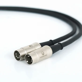 Standartinis 5 kontaktų MIDI jungties kabelis Deguonies neturintis vario šerdis Dvigubas vyriškas kištukas PVC paviršiaus sluoksnis 1/2/3/6/10 metrai