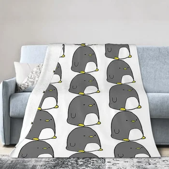 Mielos švelnios pingvinų antklodės Minkšta šilta flanelė mesti antklodė Lovatiesė lovai Svetainė Piknikas Kelionės namo sofa