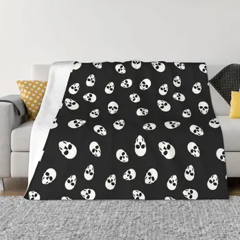 Cool Skull Blanket Flanel tekstilinis dekoras daugiafunkcis itin šiltas antklodė sofos sofos antklodei