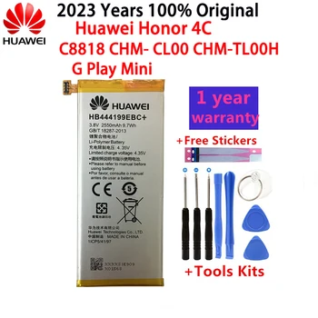 Hua Wei originali pakaitinė telefono baterija HB444199EBC+ skirta Huawei Honor 4C C8818 CHM- CL00 CHM-TL00H / G Play Mini 2550mAh