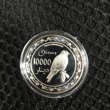 5 vnt 2006 m. papūga gyvūnas Kurdistane Dinars monetos sidabru dengtos 40 mm Palestinos dinarų suvenyrų dekoravimo monetos