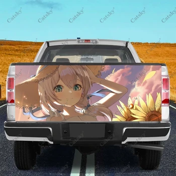 Honkai Impact Anime Custom Car Tail Trunk Protect Vinly Wrap Lipdukas Decal automobilio gaubto dekoravimo lipdukas visureigio pikapui