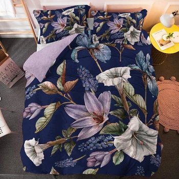 Individualizuokite namų tekstilės guodėjų užvalkalus Datura gėlės Patalynės komplektas Patalynės užvalkalas Patalynės užvalkalas Užklodės užvalkalas Pagalvės užvalkalas / lovos komplektai